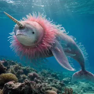 Narwhal + Sea anemone